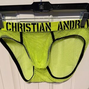 Andrew Christian Vibrant Yellow Mesh Briefs